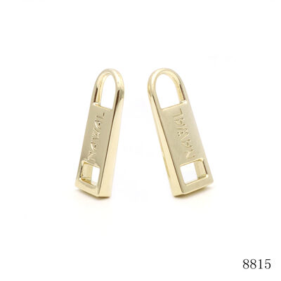 Quality Bag Metal Zipper Puller Tab Customized Logo Purse Zip Pull Head Charm Slider