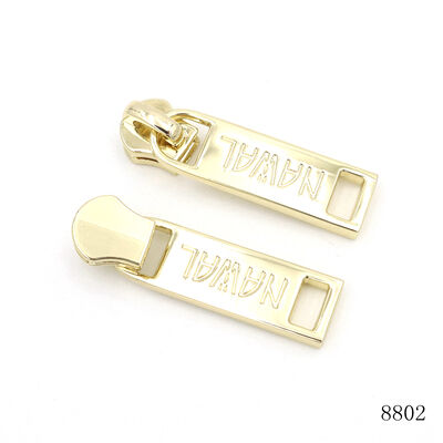 Handbag Hardware Accessories Custom Logo Engraved Zipper Puller New Design  Metal Zip Pull Tag 