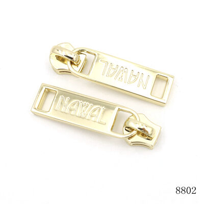 Handbag Hardware Accessories Custom Logo Engraved Zipper Puller New Design  Metal Zip Pull Tag 