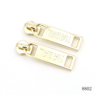Handbag Hardware Accessories Custom Logo Engraved Zipper Puller New Design  Metal Zip Pull Tag 