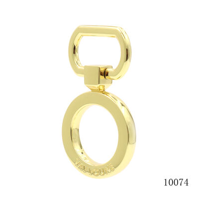 Premium Heavy Duty Rotate Ring Connector Custom Logo High End Snap Hook Clasp Buckle Bag Hardware Fittings 