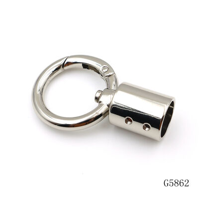 Metal Accessories Tassel Cap Hook Hardware Round Carabiner Spring O Ring with Tassel Cap End
