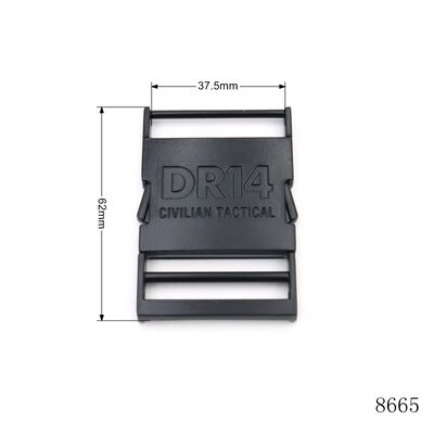 Matte Black Safety Metal Release Buckle Dog Collar Quick Release Buckle Bag Metal Lock Closure Buckle
