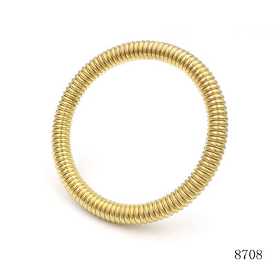 Custom Ribbed Zinc Alloy O Ring, Gold Corrugated Round Loop for Handbag Strap & Furniture Decor Decoration