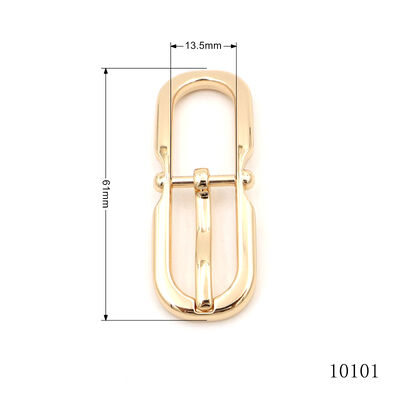 Top Quality Gold Pin Buckle Custom Logo Engraved Pin Buckle For Handbags Hardware Accessories