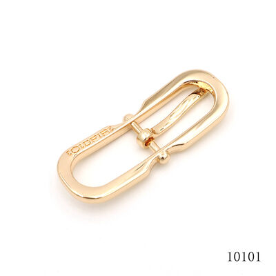 Top Quality Gold Pin Buckle Custom Logo Engraved Pin Buckle For Handbags Hardware Accessories