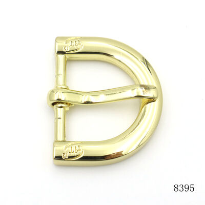 Yellow Gold Custom Logo Engraved Pin Buckle Zinc Alloy Pin Slider Buckle For Handbags Hardware Accessories
