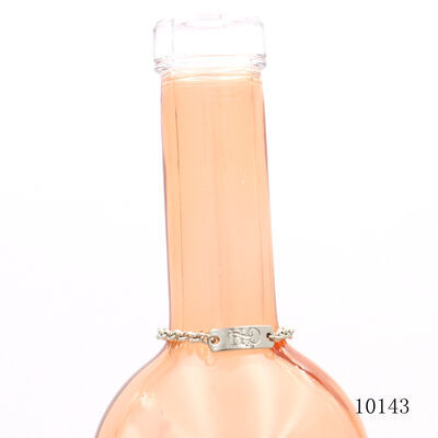 Custom Logo Engraved Square Label Zinc Alloy Metal Logo Tag Plate Brand Logo Label  For Clothing Handbag Bottle Accessories