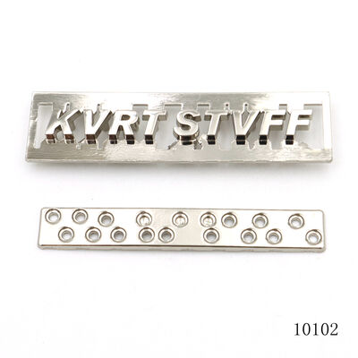 Premium Metal Letter Logo for Bag Accessories Custom Separate Letter Logo Label