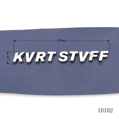 Premium Metal Letter Logo for Bag Accessories Custom Separate Letter Logo Label