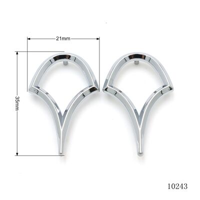 Custom Special Shape Nickel Metal Logo Label Custom Engraved Brand Logo Metal Label For Handbag Hardware Accessories