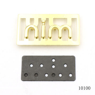 Custom Letter Logo Label Zinc Alloy Metal Logo Tag Plate Brand Logo Letters For Leather Handbag Accessories
