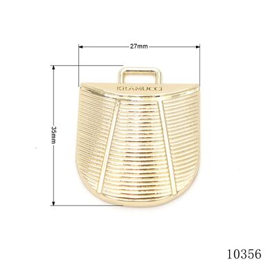 Custom shield shape metal hanging emblem zinc alloy made bag metal logo tag