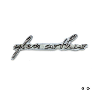 Personalized Design Luxury Bag Metal Label Logo Gunmetal Plated Custom Metal Separate Letter Logo Plate