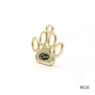 Pet Collar Accessories Metal Label Charm Tag Custom Engraved Logo Hang Tag for Decorations