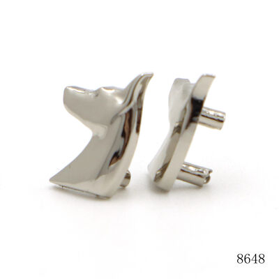 Silver Plating Bag Cap Hat Metal Label Small Animal Head Logo Custom Metal Logo Plate for Decorations