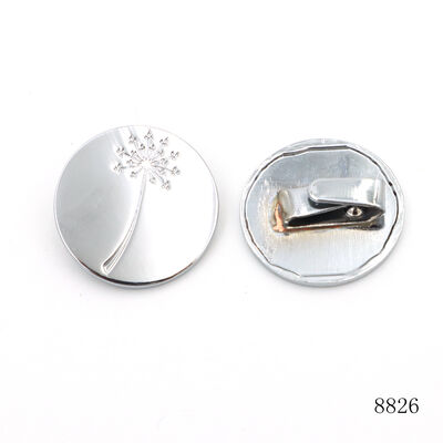 25mm Circle Metal Logo Bag Hardware Logo Plate Custom Engraved Metal Label Plate for Leather Handbags