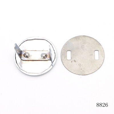 25mm Circle Metal Logo Bag Hardware Logo Plate Custom Engraved Metal Label Plate for Leather Handbags