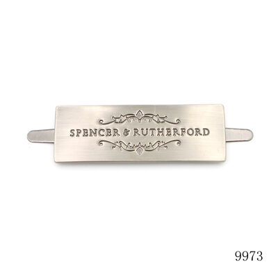 Bag Accessories Metal Logo Nameplate Custom Metal Logo Label Quality Bag Brand Name Tag Label