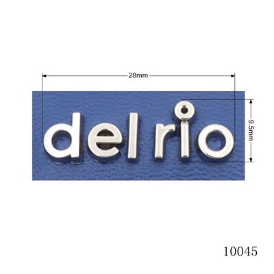 Custom Small Metal Letter Logo for Bags | Zinc Alloy Bag Hardware