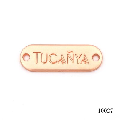 Custom Logo Name Tags Handbag Logo Label Quality Metal Sewing Logo Label for Clothing Hat Hardware