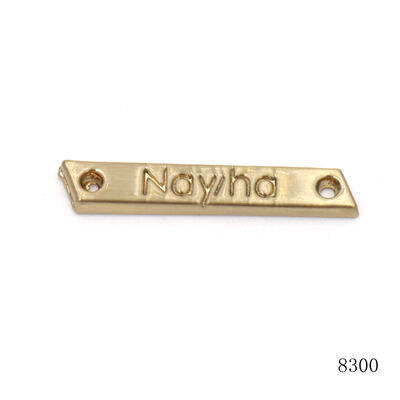 Custom Metal Label Logo Sewing Metal Logo Plate Custom Engraved Metal Plate for Garment Bag Accessory