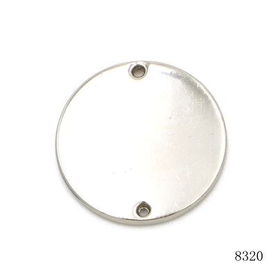 Custom Round Label Circle Shape Metal Logo Tag Zinc Alloy Brand Logo Label  For Clothing Handbag Accessories
