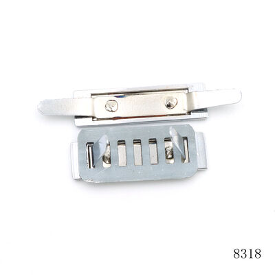 Chrome Plated Custom Metal Logo Plate Metal Engraved Name Plate Metal Bag Logo Plate with Prongs for Handbag Accessory