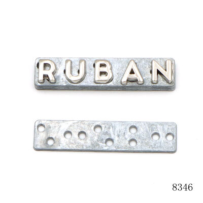 Eco Friendly Handbag Logo Plate Custom Metal Letter Logo for Bag or Purse