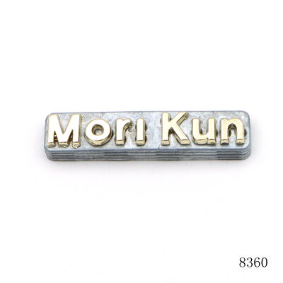 Handbag Hardware Metal Label Logo Custom Metal Letter Logo Plate for Fashion Bag Parts Accessories