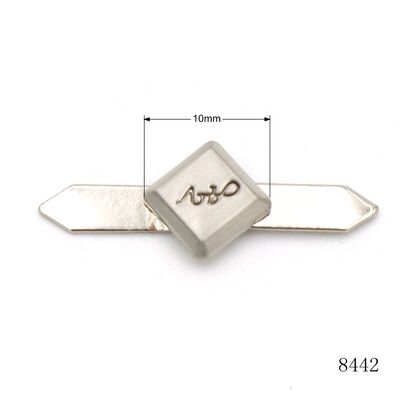 10mm Small Bag Purse Metal Label Logo Custom Engraved Logo Name Plate