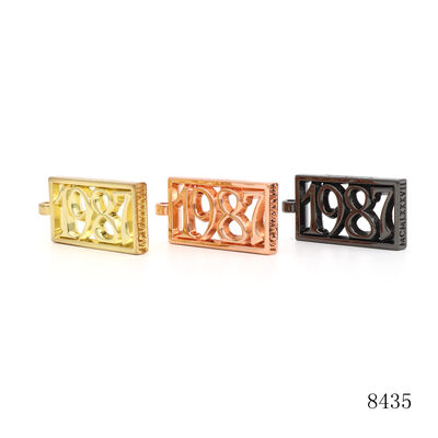 Garment Shoes Accessories Metal Charm Tags Hollow Out Metal Hang Tag Custom Logo Metal Label Tag