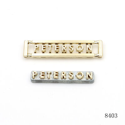Personalized Brand Metal Label Logo Plate Separate Letter Label Metal Corrosion Resistant Metal Letter Tags