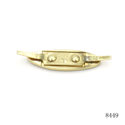 Bag Parts Accessories Cap Hat Logo Label Engraving Gold Plated Metal Logo with Iron Prongs