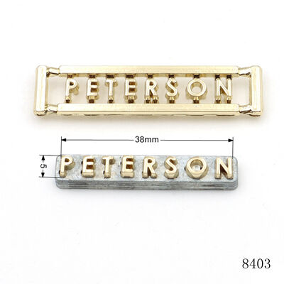 Personalized Brand Metal Label Logo Plate Separate Letter Label Metal Corrosion Resistant Metal Letter Tags