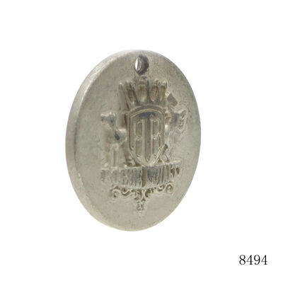 30mm Durable Pet Collar Metal Charm Tag Custom Embossed Logo Metal Tag ID Tag