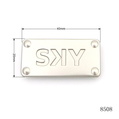 Bag Hardware Logo Name Plate Handbag Logo Label Custom Metal Logo Plate Bag Label