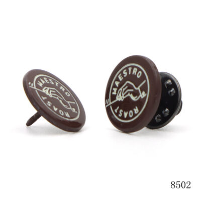 15mm Round Shape Zinc Alloy Metal Bag Plate Custom Metal Purse Logo Plate with Brand Text