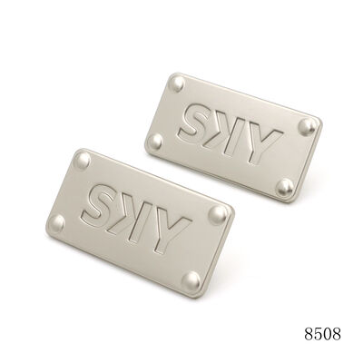 Bag Hardware Logo Name Plate Handbag Logo Label Custom Metal Logo Plate Bag Label