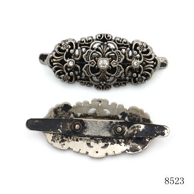 Unique Design Bag Hardware Metal Logo Label Anti Silver Plating 3D Hollow Out Metal Tag Plate