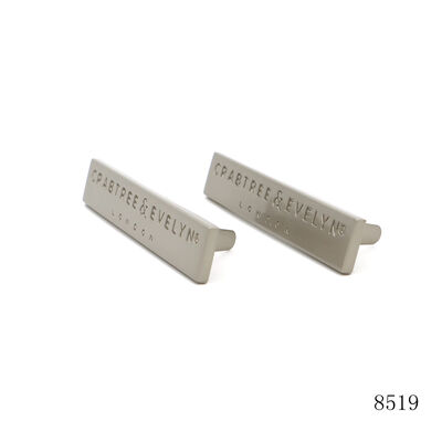 Bag Accessories Metal Logo Nameplate Custom Rectangle Metal Logo Label Quality Bag Plate