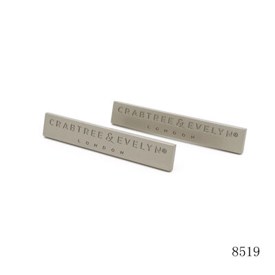 Bag Accessories Metal Logo Nameplate Custom Rectangle Metal Logo Label Quality Bag Plate