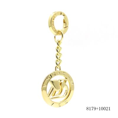 Gold Plating Custom Hollow Round Metal Logo Tag Zinc Alloy Metal Label Tag For Handbags Hardware Accessories