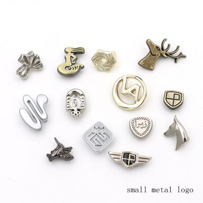 Bag Purse Metal Logo Label Custom Small Logo Pin Stud for Leather Accessories Quality Tag