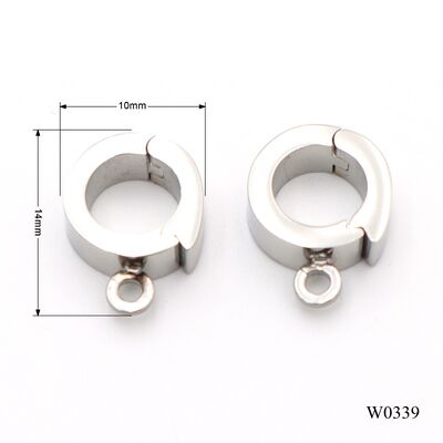 10mm Mini Round Stainless Steel Spring Ring Superb Quality 316 304 Steel Carabiner For Keychain  Accessories