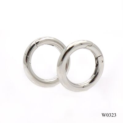 3*17mm Stainless Steel Circle Spring Ring 316 Steel Round Carabiner  Keychain  Accessories