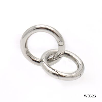 3*17mm Stainless Steel Circle Spring Ring 316 Steel Round Carabiner  Keychain  Accessories