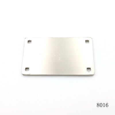 Bag Parts & Accessories Metal Square Plate Label Custom Logo Tag OEM / ODM