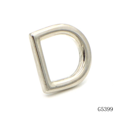 12mm Heavy Duty Zinc Alloy Die Cast Metal D Ring Hardware for Bag