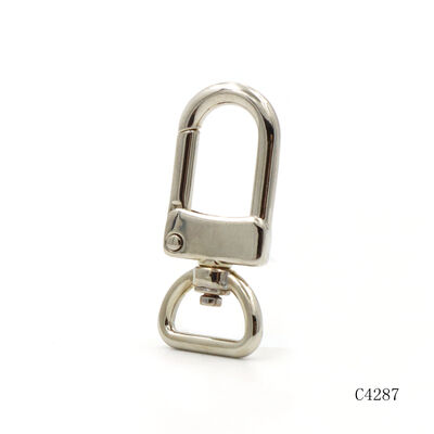 Manufacturer Wholesale Metal Lobser Snap Hook Key chain Clasp Carabiner Metal Keychain Clip Bag Clasp 